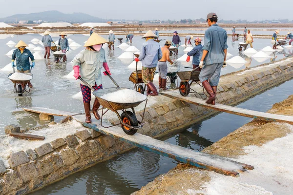 Nha Trang, Vie tatlım Khoi tuz alanlarında, işçilerin bir grup