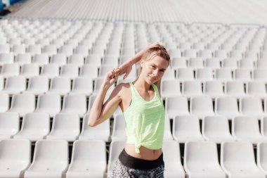 Sportif seksi kız