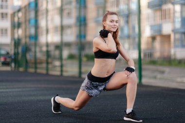 Sportif seksi kız