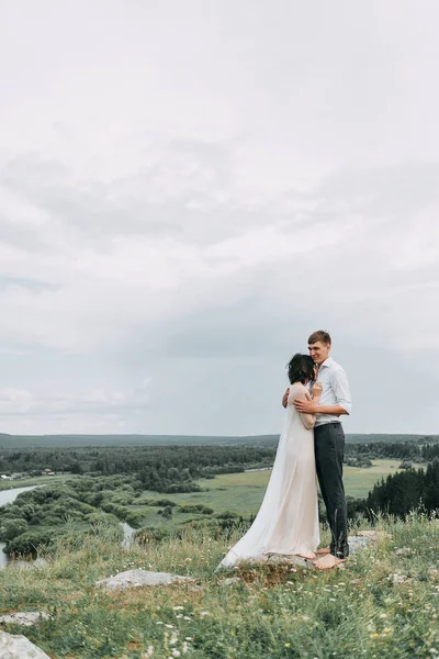 Svatba v horách — Stock fotografie