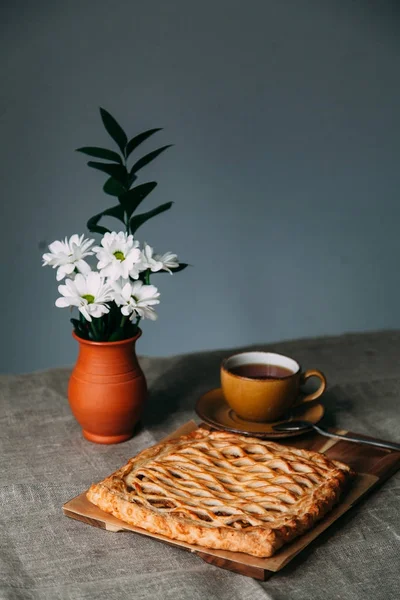 homemade pastries with potatoes