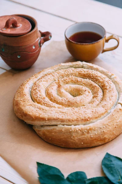 homemade pastries with potatoes