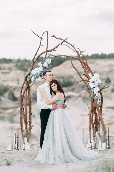 Casamento místico com corujas — Fotografia de Stock