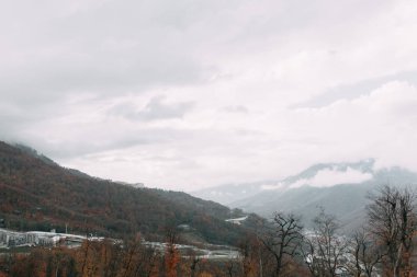 Sochi ve deniz, ca tarafından Avrupa tarzında bir düğün dağlarında modern düğün