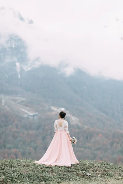 Casamento Moderno Nas Montanhas Sochi Mar Casamento Estilo Europeu Por — Fotografia de Stock