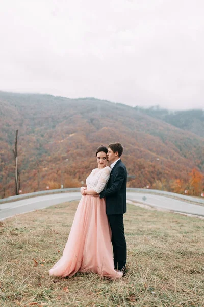 Casamento Moderno Nas Montanhas Sochi Mar Casamento Estilo Europeu Por — Fotografia de Stock