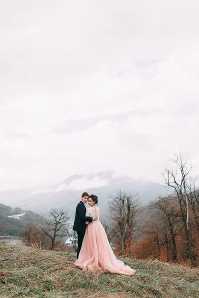 ソチや海 によってヨーロッパ スタイルの結婚式で山でモダンな結婚式 — ストック写真