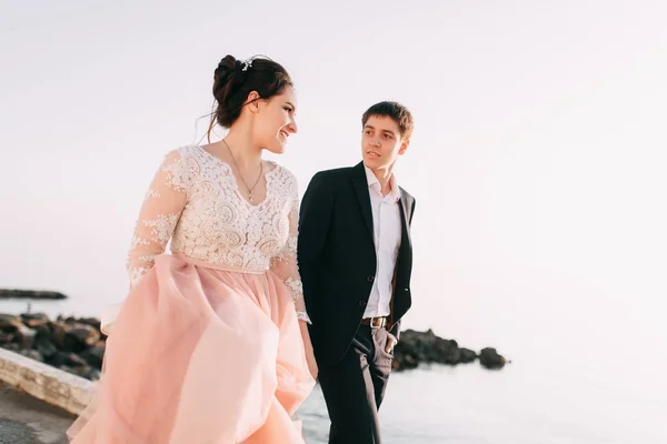 modern wedding in the mountains in Sochi and the sea, a wedding in a European style by ca