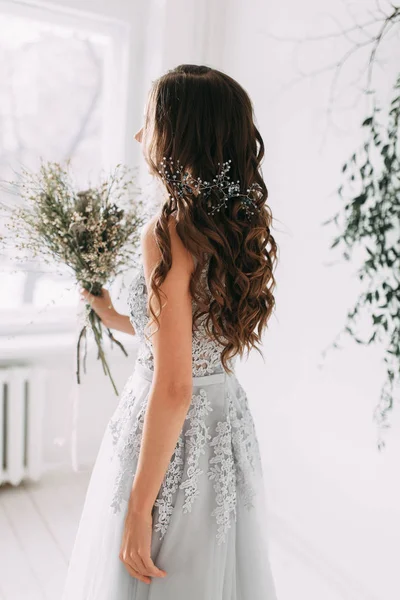 Easy Spring Bride Morning Studio Stylish Decor European Style Fresh — стоковое фото