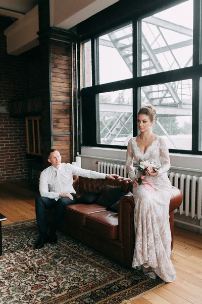 Casamento Estilo Europeu Estúdio Stree — Fotografia de Stock