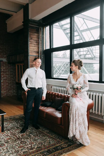 Casamento Estilo Europeu Estúdio Stree — Fotografia de Stock