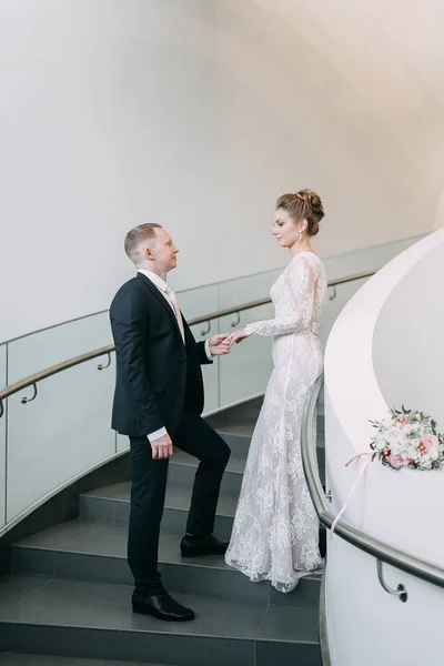 Casamento Estilo Europeu Estúdio Stree — Fotografia de Stock