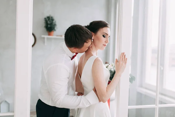 Wedding European Style Studio Stree — Stock Photo, Image