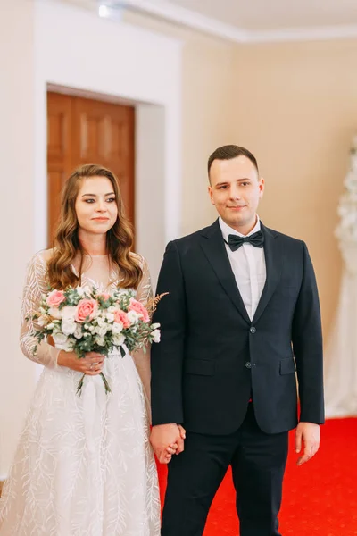 Bröllopspalatset Ryssland Bröllopsceremoni Och Ringväxling — Stockfoto