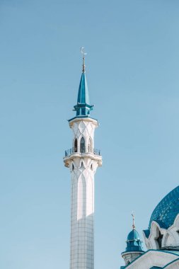 Manzaralar ve tarihi yerler. Kazan Kremlin 'deki Kul-Sharif camii. 
