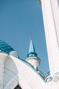 Manzaralar ve tarihi yerler. Kazan Kremlin 'deki Kul-Sharif camii. 