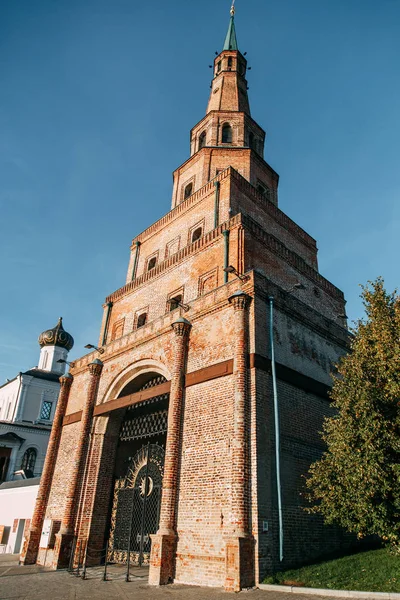 Historische Architektur Des Kasan Kreml Sehenswürdigkeiten Und Ikonische Touristenorte — Stockfoto