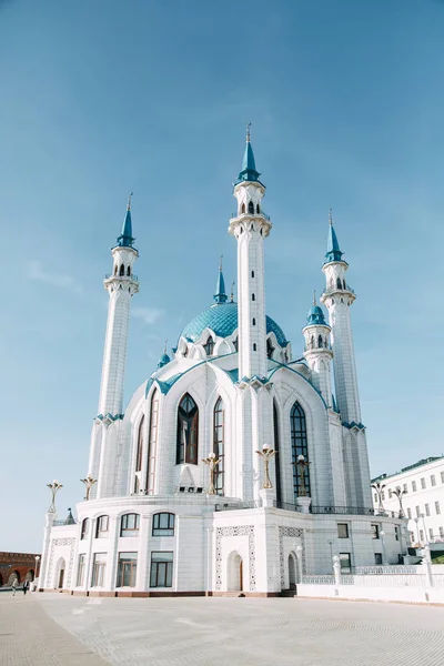Zabytki Historyczne Znaczące Miejsca Meczet Kul Sharif Kremlu Kazańskim — Zdjęcie stockowe