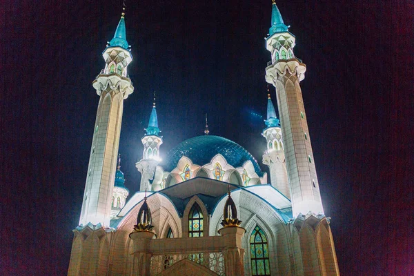 Attrazioni Luoghi Storici Significativi Moschea Kul Sharif Nel Cremlino Kazan — Foto Stock