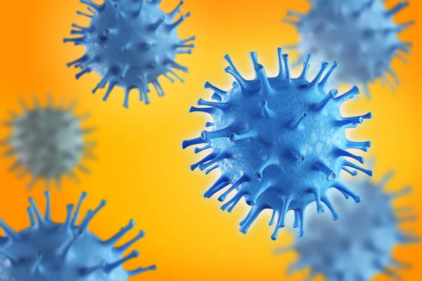 Virus Molecules Blood Illustration Coronavirus Macro — Stock Photo, Image