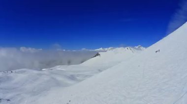 Timelapse mountain ski resort Kafkasya