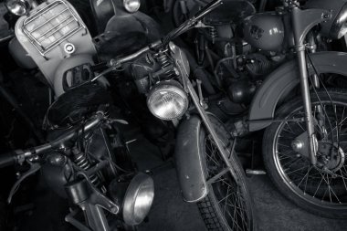 Eski motosiklet ön far