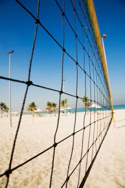 Plajda voleybol ağı