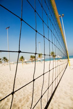 Plajda voleybol ağı