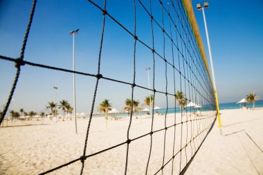 Plajda voleybol ağı