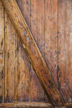 Eski bir ahşap kapı parçası