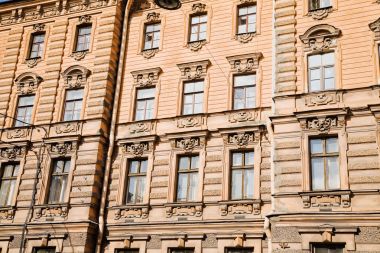 Rusya tarihi eski bir binanın cephe