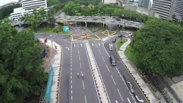 Kuala Lumpur Malaysia Merdeka Square Kuala Lumpur Roads Highways — стоковое видео