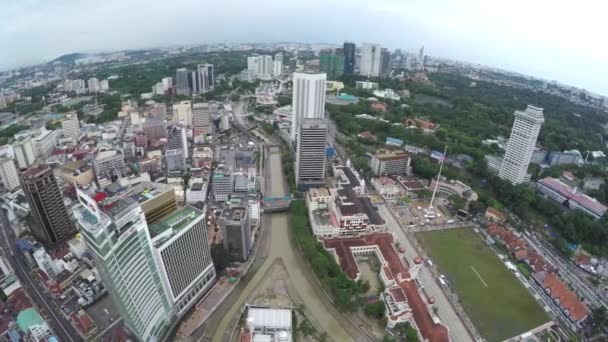Kuala Lumpur Malaysia Merdeka Square Kuala Lumpur City Landscape — 비디오