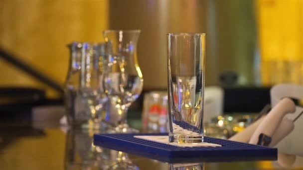 Förbereda Silver Shaker Att Göra Drink — Stockvideo