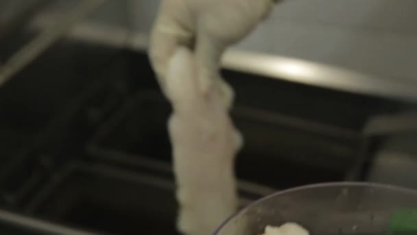 Filet Poisson Fariné Friture — Video