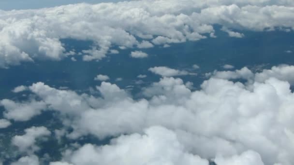 Kuala Lumpur Malásia Sabah Dever Aéreo Nuvens Avião — Vídeo de Stock