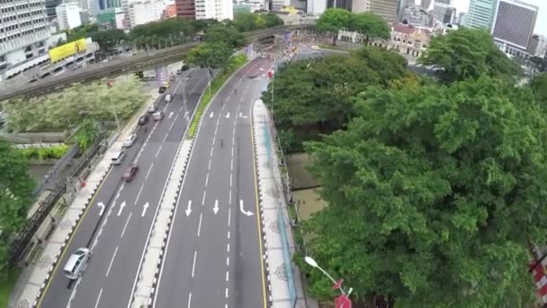 Kuala Lumpur Malásia Merdeka Square Kuala Lumpur Estradas Auto Estradas — Vídeo de Stock
