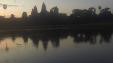 Kamboçya - Siyam Biçicisi - Asya Timlapı: Güzel Angkor Wat Sunrise - Pan - Sağdan Sola