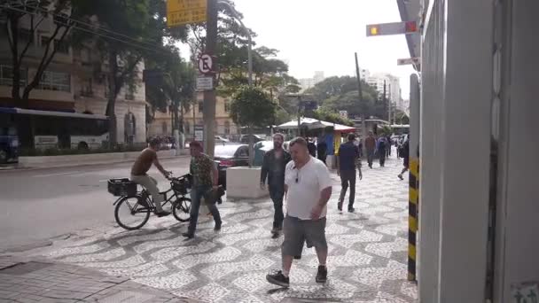 São Paulo Uma Compilação Tiros Rua Diferentes — Vídeo de Stock