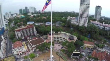 Kuala Lumpur - Malezya - MERDEKA Karesi: Malysian Bayrak Direği - Aşağı Yukarı Taşıma