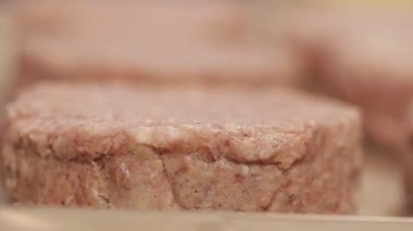 Et Patty - Çiğ Biftek Patty - Yakın plan - Odaklanma Çekimi 2