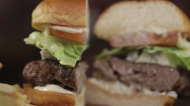 Biftek Peynir Burger Görünümü - Dilimlenmiş - Kaydırıcı - Taşıma 2