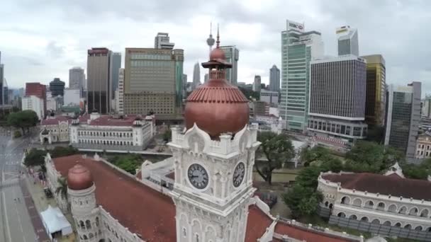 Kuala Lumpur Malezja Merdeka Square Merdeka Square Kąt Boczny Przesuwanie — Wideo stockowe