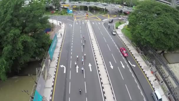 Kuala Lumpur Malásia Merdeka Square Rumo Estrada Nível Superior — Vídeo de Stock