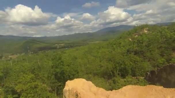 Pai Thailand Asia Timlapse Verbazingwekkend Landschap Met Groene Bergen Wolken — Stockvideo