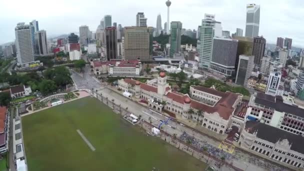 Κουάλα Λουμπούρ Μαλαισία Merdeka Square Master Shot Της Πλατείας Merdeka — Αρχείο Βίντεο