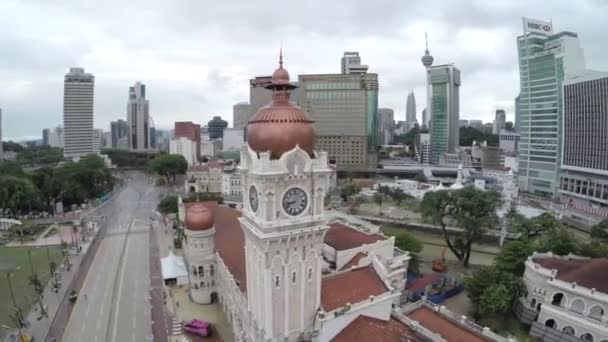 Kuala Lumpur Malásia Merdeka Square Merdeka Square Ângulo Lateral Movendo — Vídeo de Stock