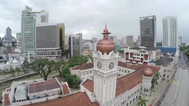 Kuala Lumpur Malezja Merdeka Square Merdeka Square Side Przesuwanie Lewo — Wideo stockowe