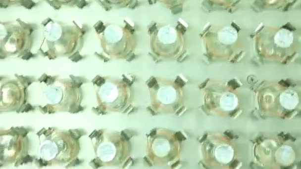Хімічні Пляшки Перемішують Машину Пташине Око — стокове відео