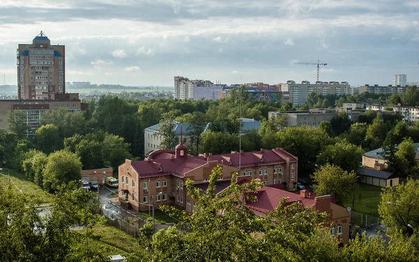 Вид на город в России — стоковое фото